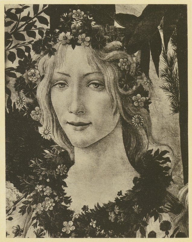 Botticelli: Spring, detalje (s/h foto) af Sandro (after) Botticelli
