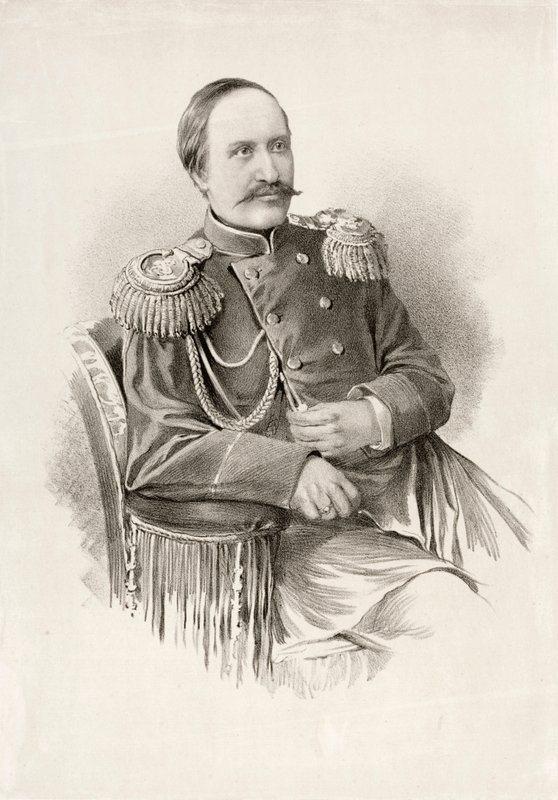 Grev Nikolai Ignatiev, russisk soldatpolitiker og diplomat (gravering) af School Russian