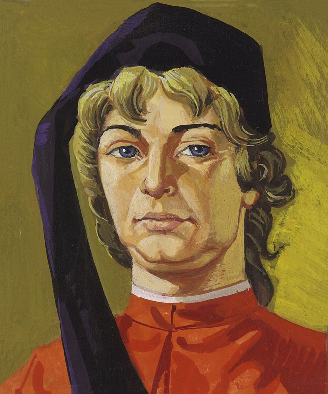 Amerigo Vespucci (gouache på papir) af Severino Baraldi