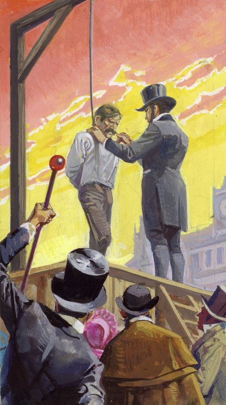 Burke and Hare, Grave Robbers and Murders (gouache på papir) af Severino Baraldi
