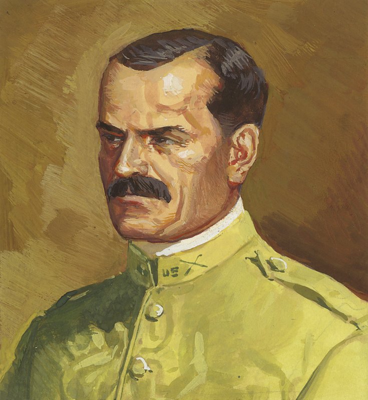 Oberst Gaillard (gouache på papir) af Severino Baraldi