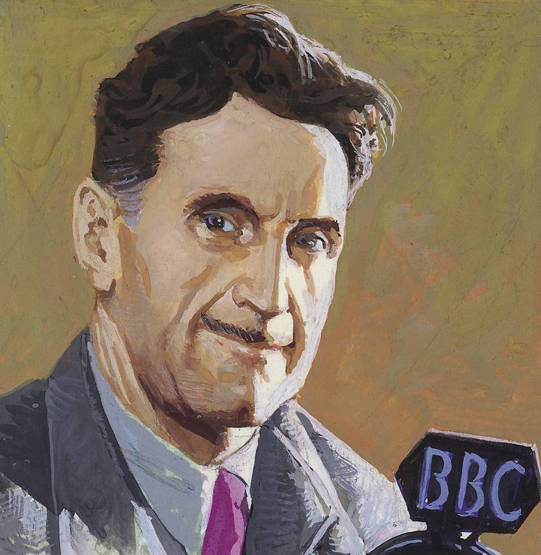 George Orwell (gouache på papir) af Severino Baraldi