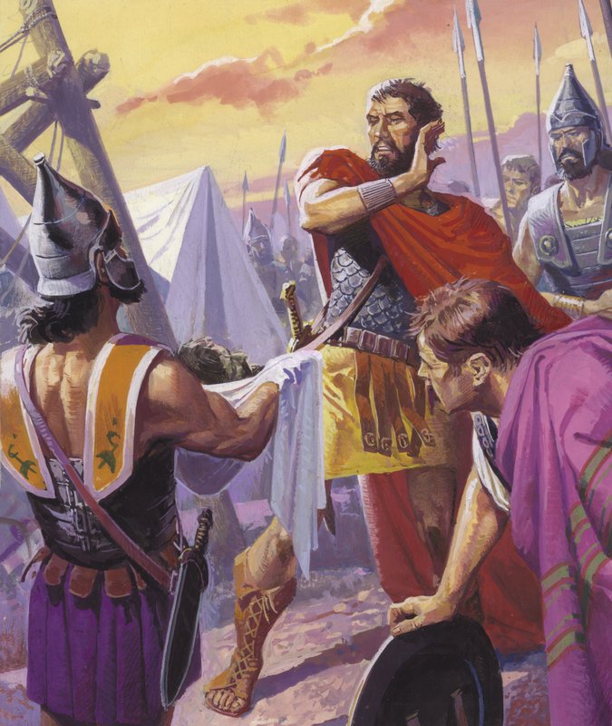 Hannibal opdager sin bror Hasdrubals grusomme skæbne af Severino Baraldi