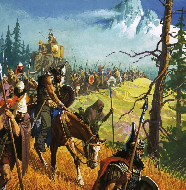 Hvordan Hannibal marcherede ind i historien af Severino Baraldi