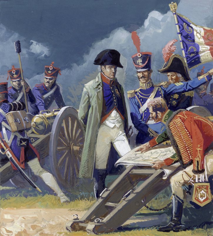 Napoleon engagerede sig i militær planlægning af Severino Baraldi