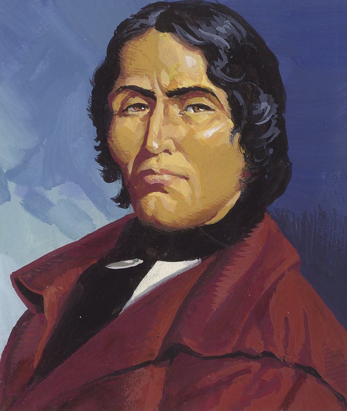 Tecumseh (gouache på papir) af Severino Baraldi