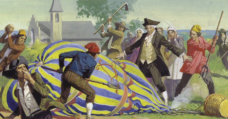 The Balloon Brothers (gouache på papir) af Severino Baraldi