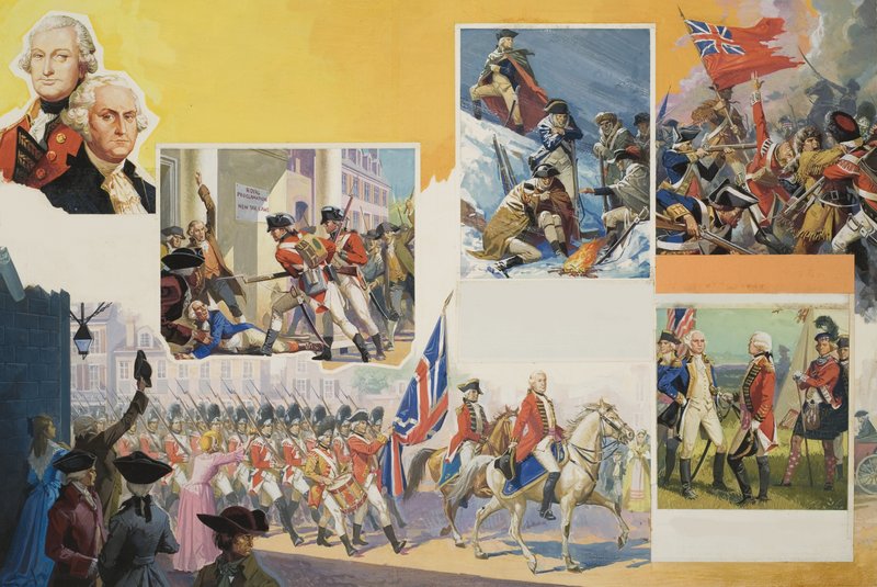 Tabet af de amerikanske kolonier af Severino Baraldi