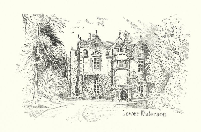 Dorset: Lower Waterson (litho) af Sidney Heath