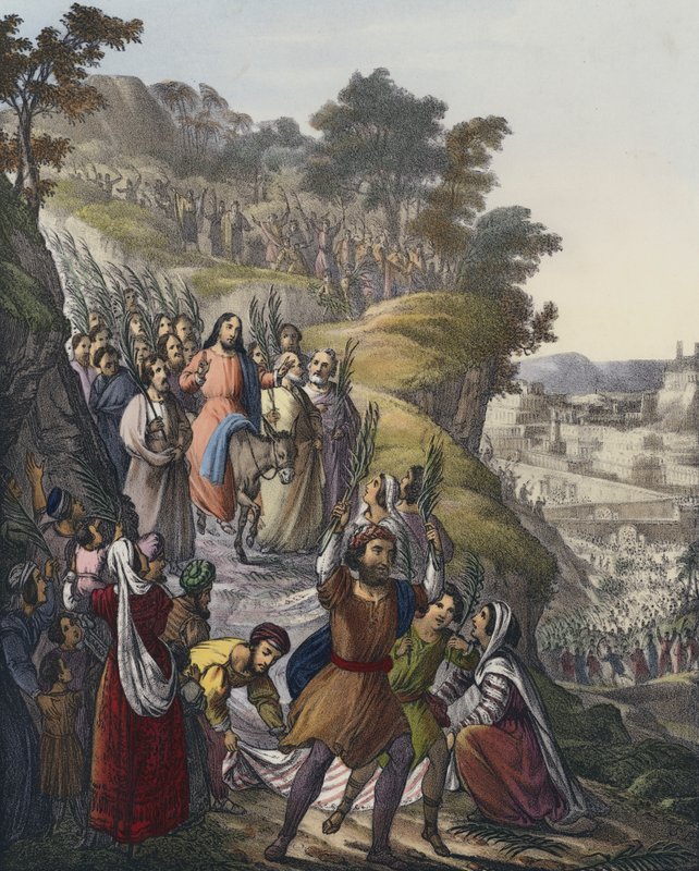 Kristi triumferende indtog i Jerusalem af Siegfried Detler Bendixen