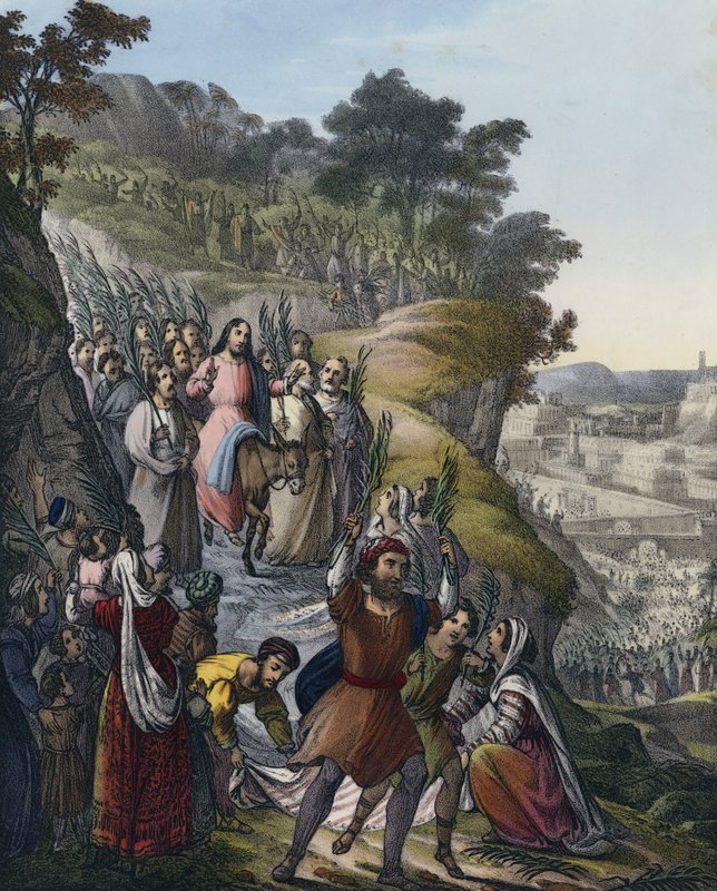 Kristi triumferende indtog i Jerusalem af Siegfried Detler Bendixen