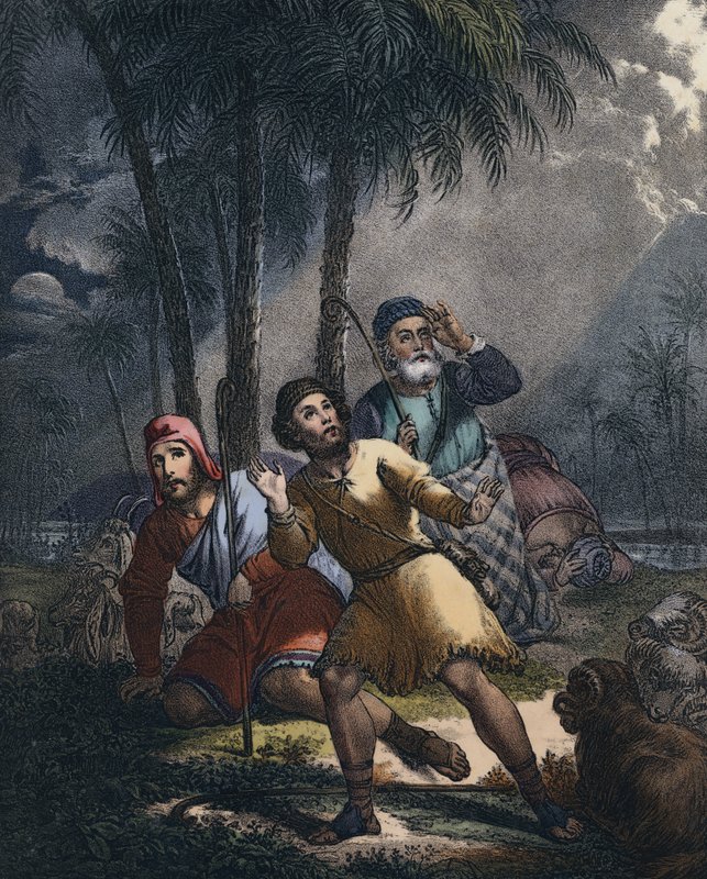 Kristus meddelte de jødiske hyrder af Siegfried Detler Bendixen