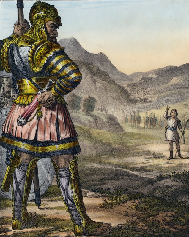 David og Goliat af Siegfried Detler Bendixen