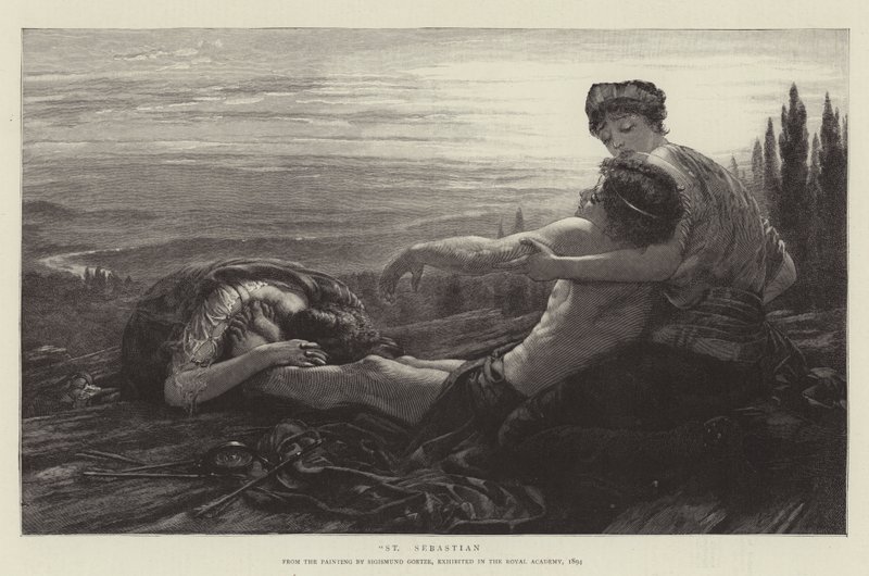 Sankt Sebastian af Sigismund Christian Hubert Goetze