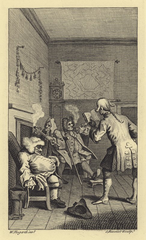 Scene fra Tristram Shandy af Laurence Sterne af Simon Francois after Ravenet