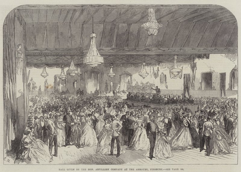 Bold givet af det ærede artillerikompagni ved Armoury, Finsbury af Sir John Charles Robinson