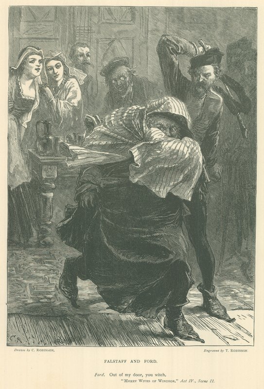 Illustration til The Merry Wives of Windsor af Sir John Charles Robinson