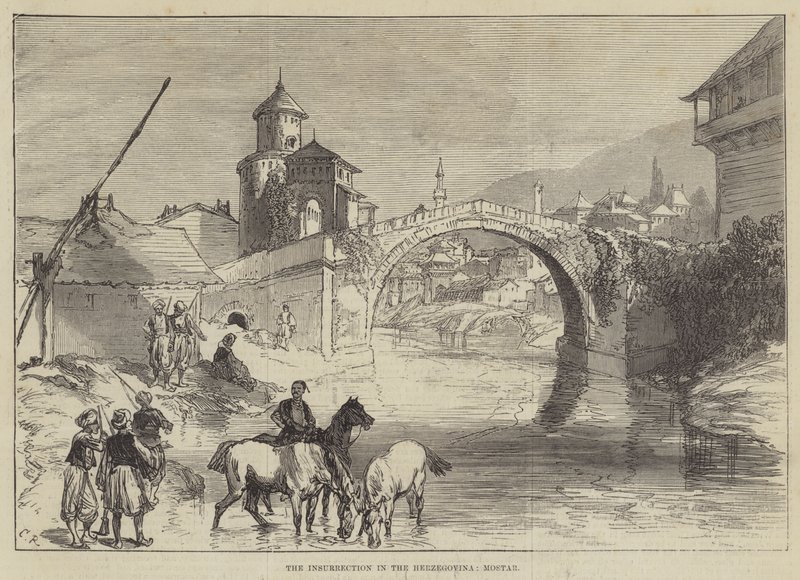 Oprøret i Hercegovina, Mostar af Sir John Charles Robinson