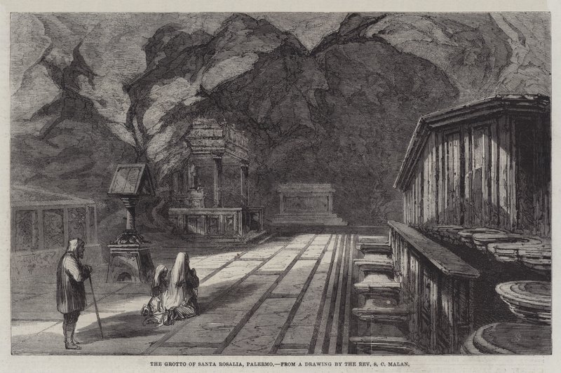 Santa Rosalia-grotten, Palermo af Solomon Caesar Malan