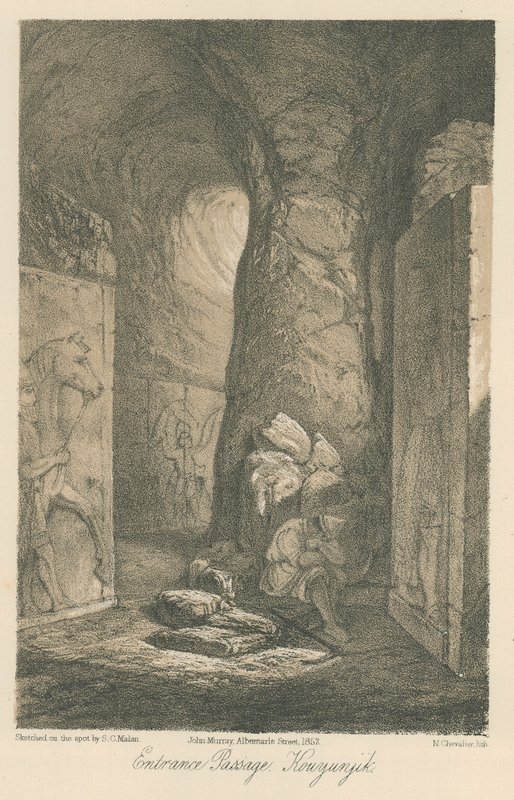 Indgangspassage, Kouyunjik af Solomon Caesar Malan