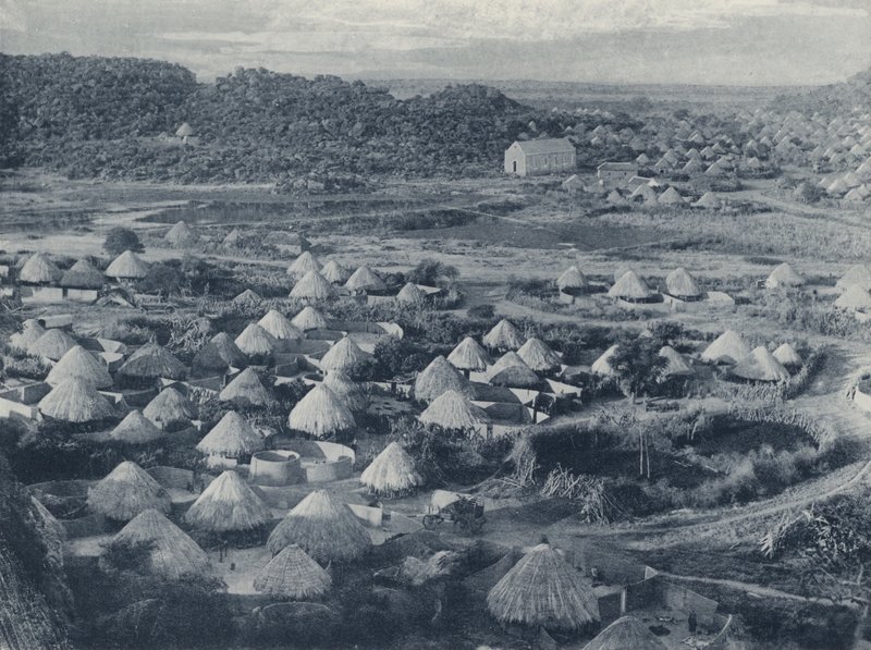 A Native Village (s/h-billede) af South African Photographer