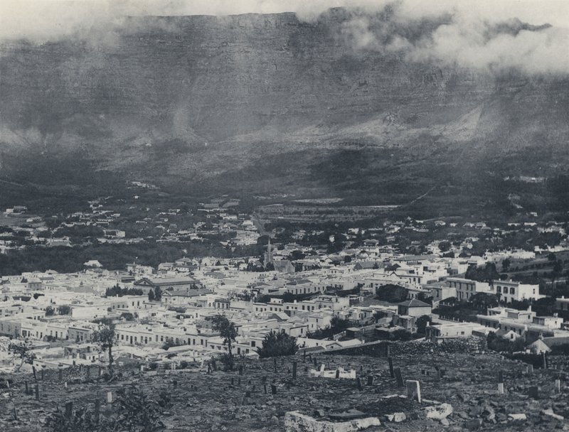 Cape Town og Taffelbjerget (s/h foto) af South African Photographer