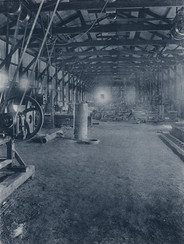 Interiør, montører, Geldenhuis Deep Level Gold Mining Company (s/h-billede) af South African Photographer