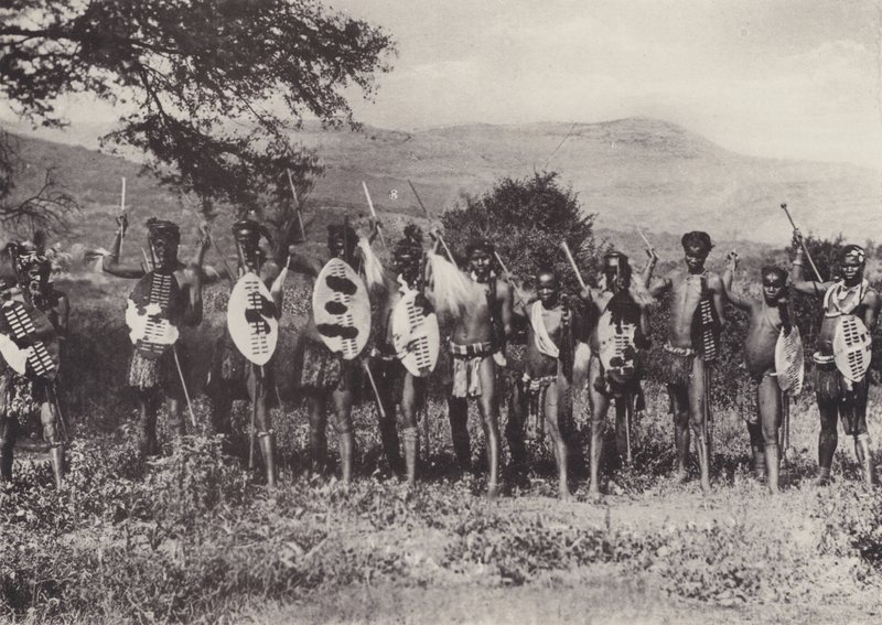 Kafir Warriors (s/h foto) af South African Photographer