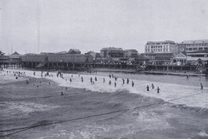 Ocean Beach, Durban (s/h-billede) af South African Photographer