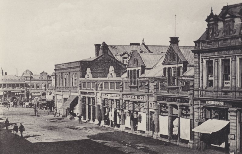 Rissik Street (s/h-billede) af South African Photographer