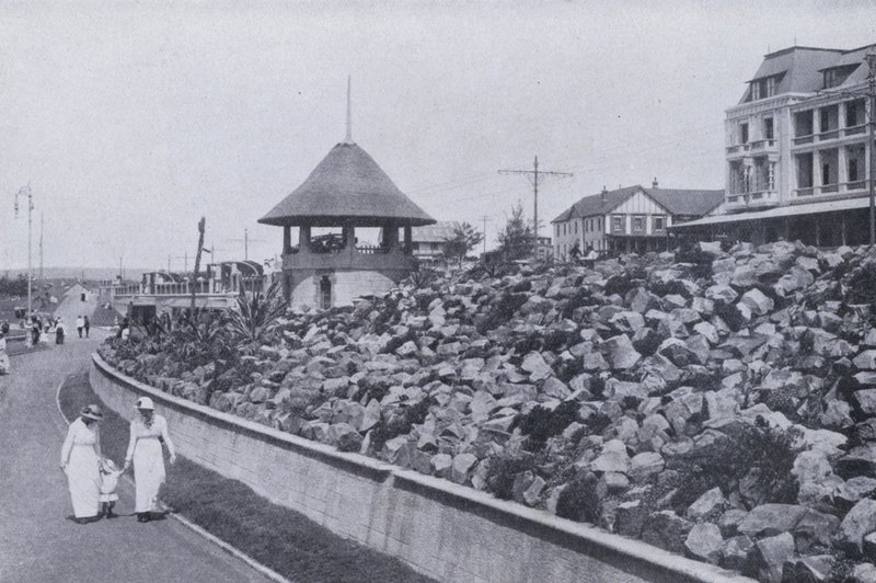 Rockery on the Beach, Durban (s/h-billede) af South African Photographer