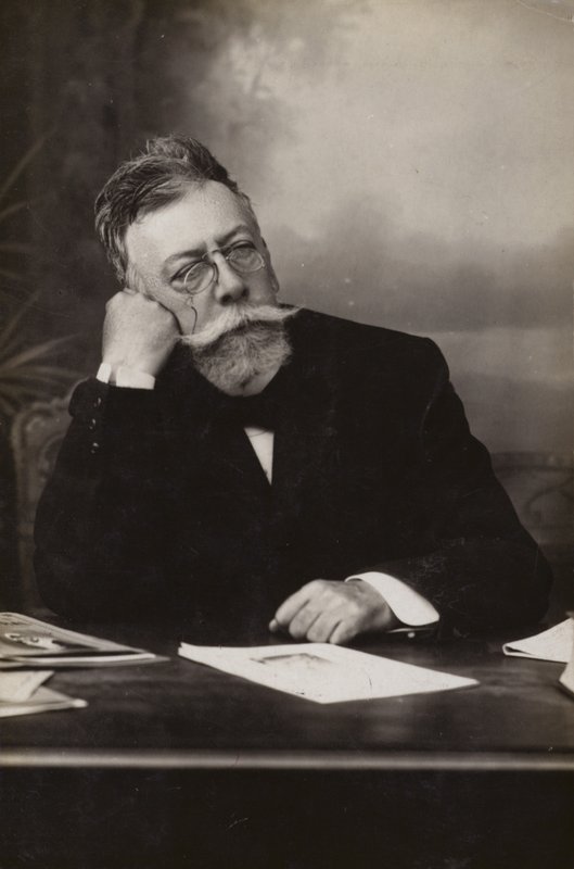 Angel Guimera (1845-1924), spansk dramatiker (s/h-foto) af Spanish Photographer