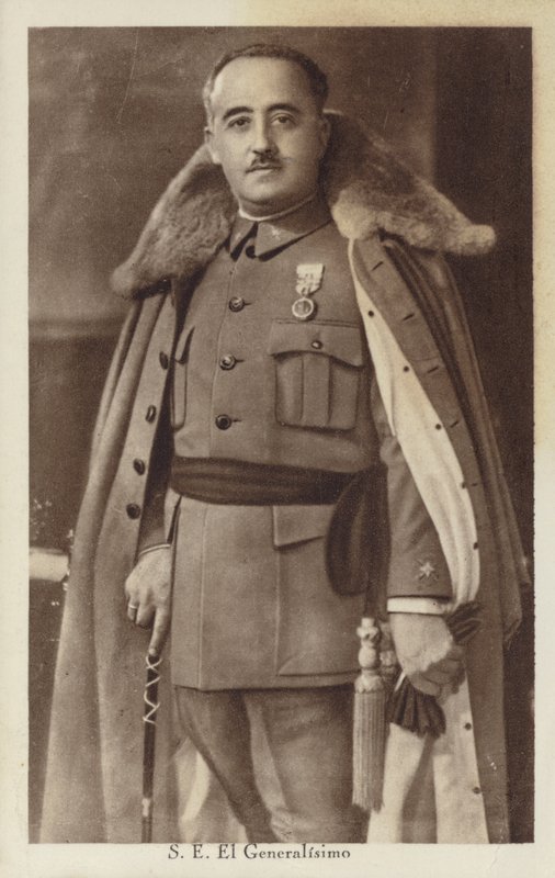 Francisco Franco, spansk general og diktator (s/h-foto) af Spanish Photographer