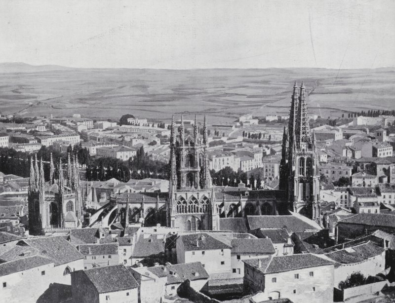 Generel udsigt over Burgos (s/h-foto) af Spanish Photographer