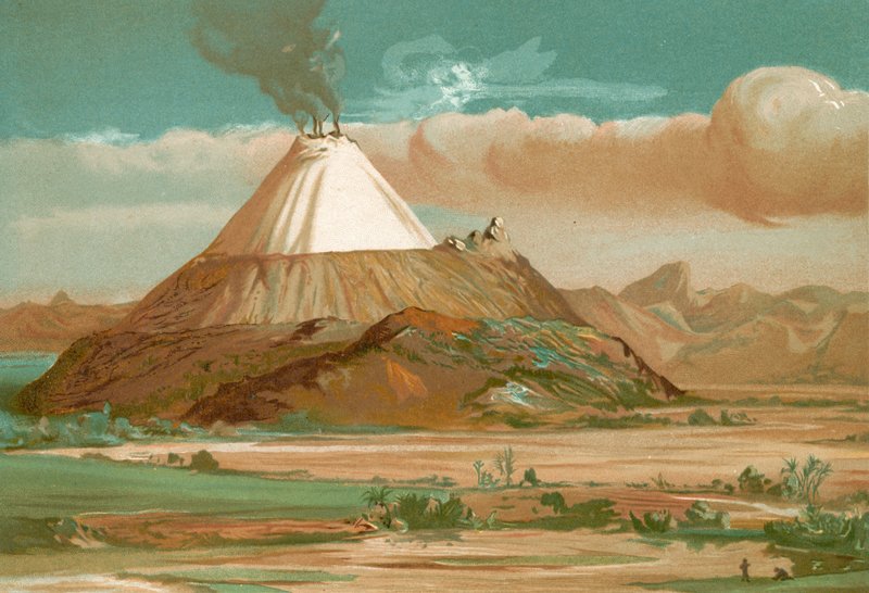 Alexander von Humboldt i Cotopaxi af Spanish School