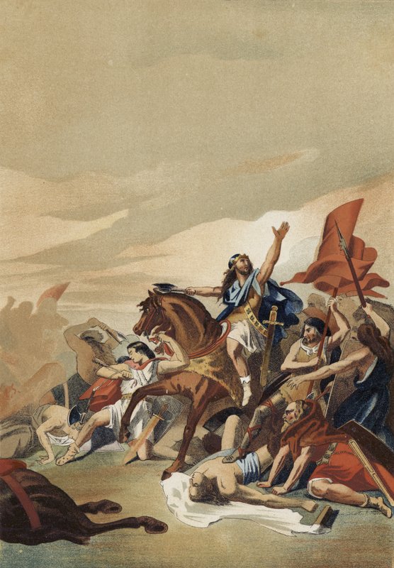 Slaget ved Tolbiac, 496 af Spanish School