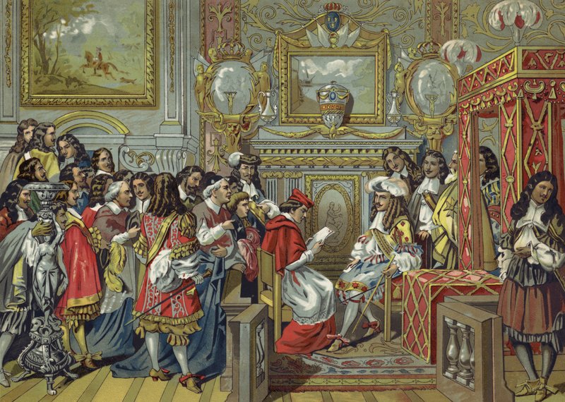 Ludvig XIV af Frankrigs kabinet af Spanish School