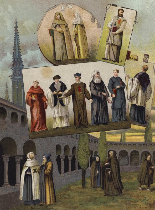 Kristne religiøse ordener, 1500-1600 af Spanish School