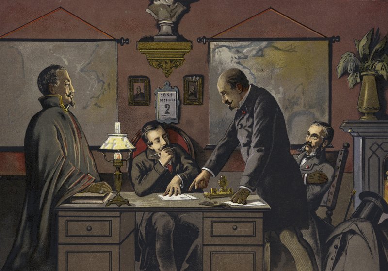 Frankrig - natten til den 2. december 1851 af Spanish School