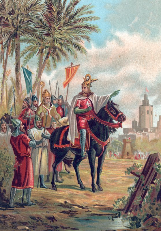 Jaime I af Aragon, Erobreren, uden for Valencia af Spanish School