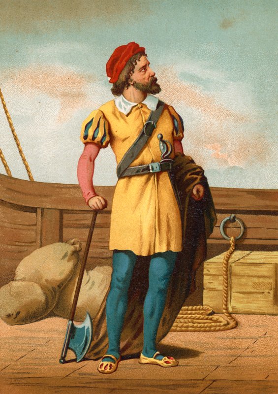 Martin Alonso Pinzon, der sejlede med Columbus af Spanish School