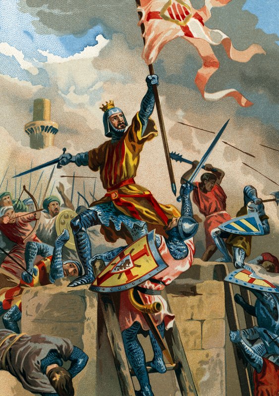 Ramon Berenguer IV, greve af Barcelona, erobrede Tortosa fra muslimerne i 1148 af Spanish School