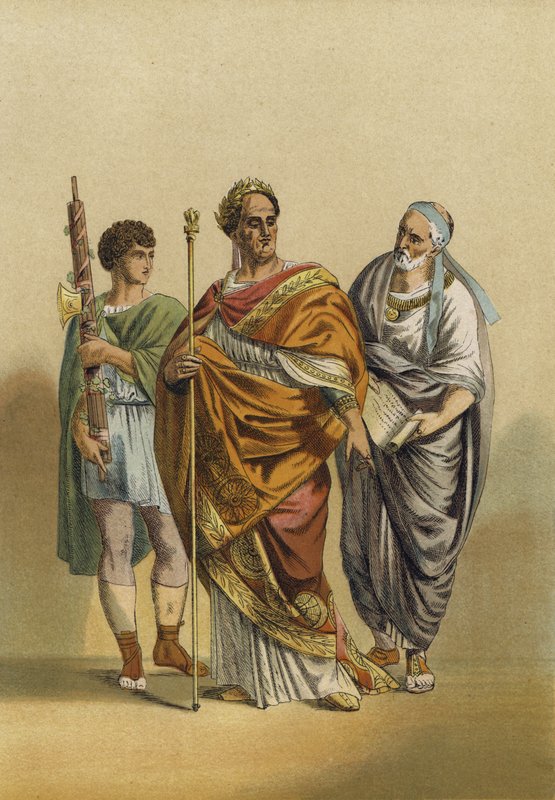 romersk præst af Jupiter og hans ledsagere af Spanish School