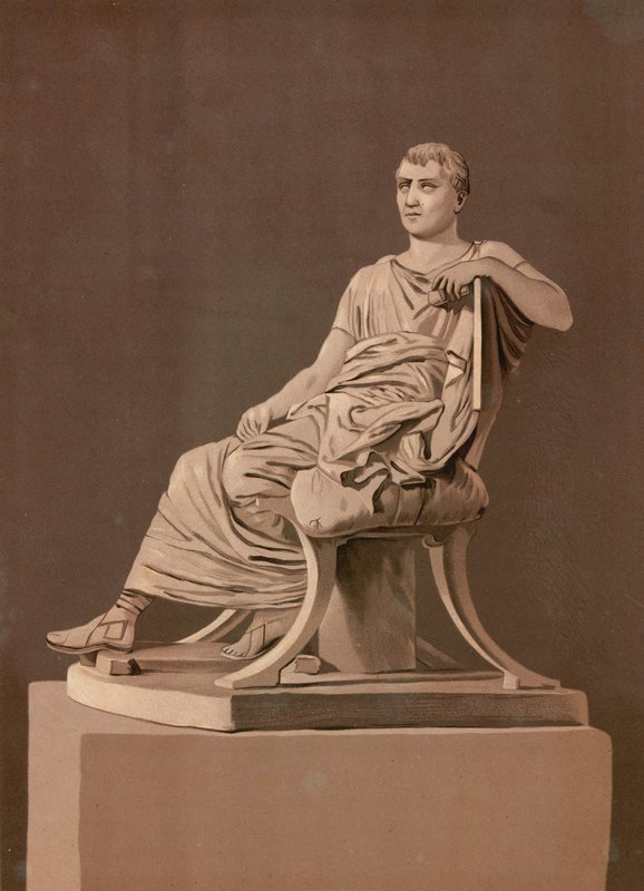 Statue af Menander af Spanish School