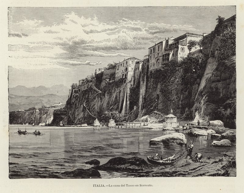Casa of Tasso i Sorrento af Spanish School