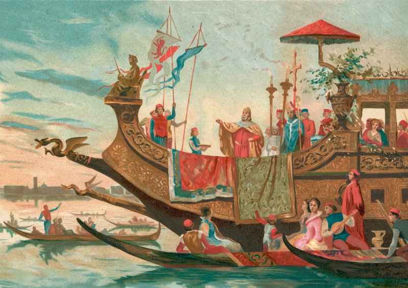 Bryllup af Venedig og Adriaterhavet af Spanish School
