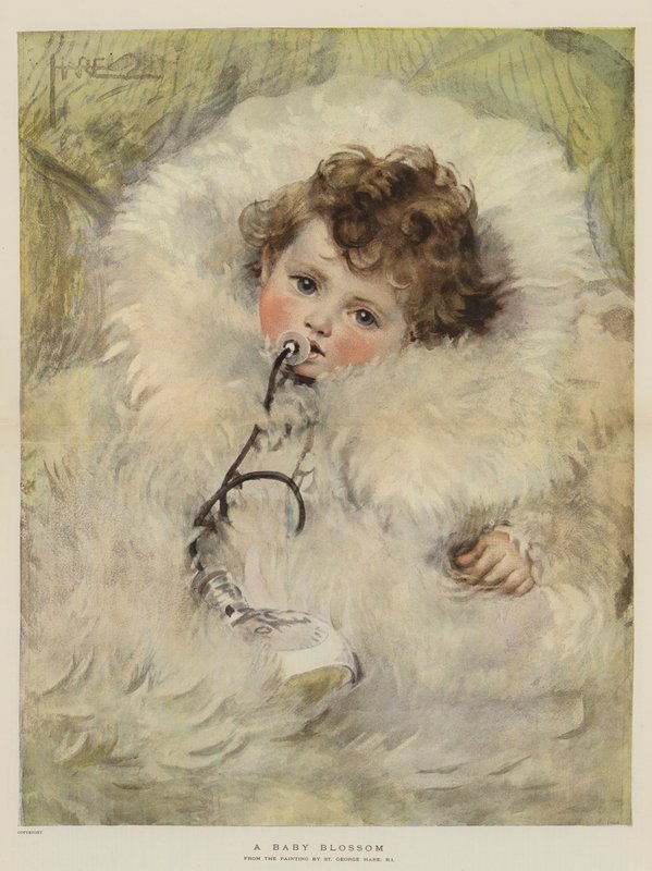 En babyblomst (chromolitho) af St. George Hare