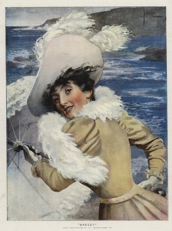 Breezy (chromolitho) af St. George Hare