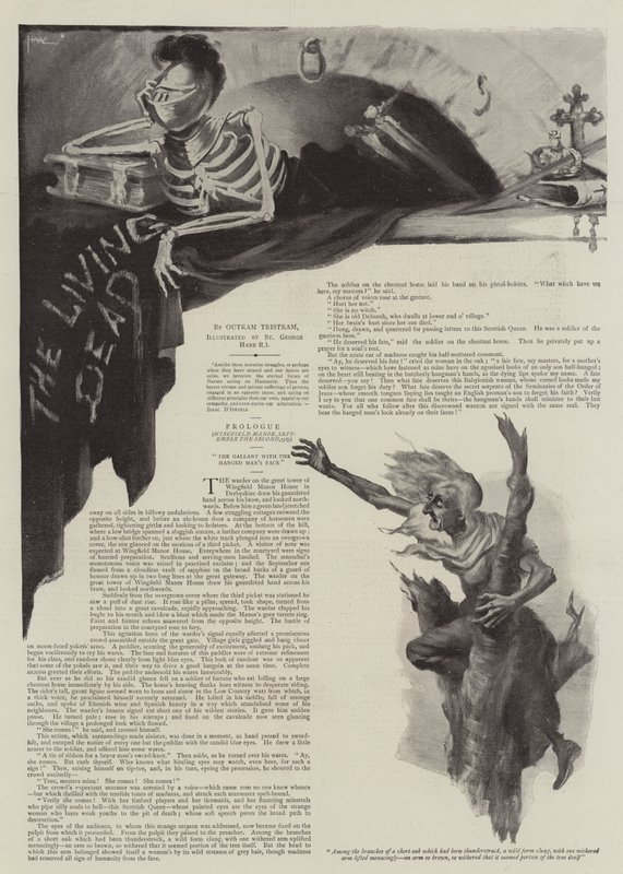 Illustration til The Living Dead, af Outram Tristram af St. George Hare