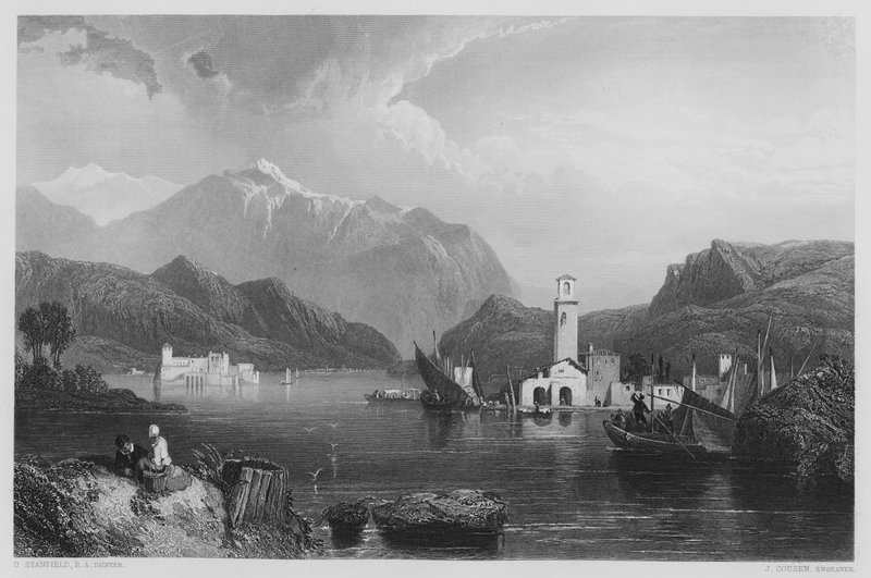 Comosøen, fra billedet i Vernon Gallery af Stanfield